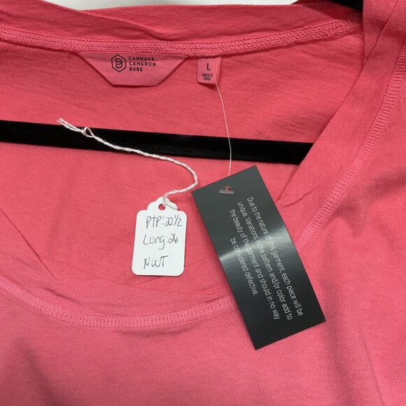 Large Long-Sleeve Tee Candace Cameron Bure The Ocean Dipped Posey A473684 - Picture 3 of 8